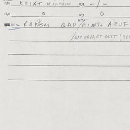 Eastern questionnaire, answ...