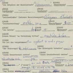 Western questionnaire, answ...
