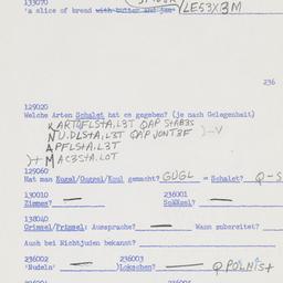 Western questionnaire, answ...
