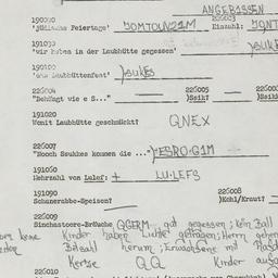Western questionnaire, answ...