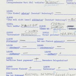 Western questionnaire, answ...