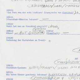 Western questionnaire, answ...