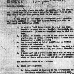 Letter from Abram L. Harris...