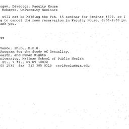 Correspondence, 2001-02-09....