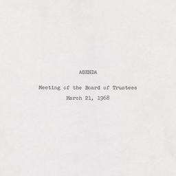 Meeting of the Board of Tru...