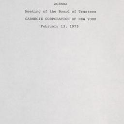 Meeting of the Board of Tru...