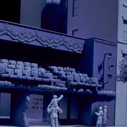 Model, detail of facade.