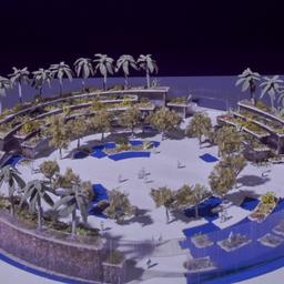Model, aerial view.
