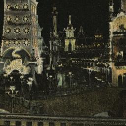 Night Scene Luna Park, Cone...