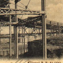 New York. Elevated R.R. at ...