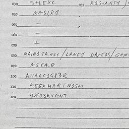 Eastern questionnaire, answ...