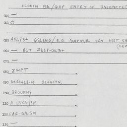 Eastern questionnaire, answ...