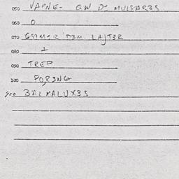 Eastern questionnaire, answ...