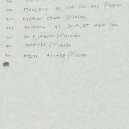 Eastern questionnaire, answ...