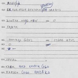 Eastern questionnaire, answ...
