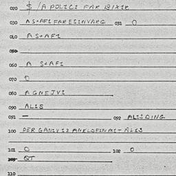 Eastern questionnaire, answ...