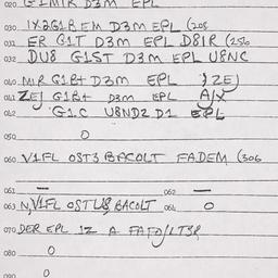 Eastern questionnaire, answ...
