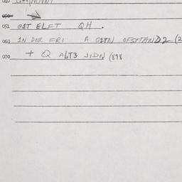 Eastern questionnaire, answ...