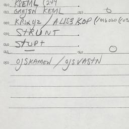 Eastern questionnaire, answ...