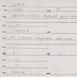Eastern questionnaire, answ...