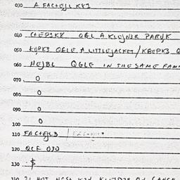 Eastern questionnaire, answ...