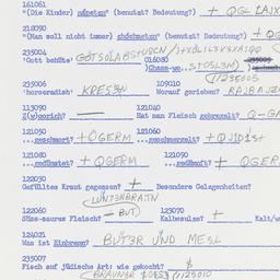 Western questionnaire, answ...