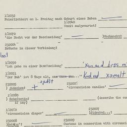 Western questionnaire, answ...