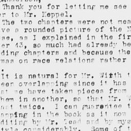 Memorandum from Arnold M. R...