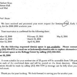 Correspondence, 2001-06-05....