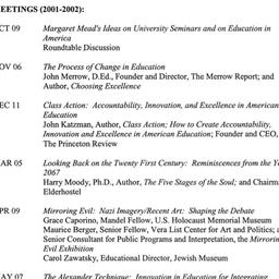 Schedules, Innovation in Ed...
