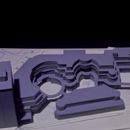 Model, aerial view.