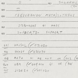 Eastern questionnaire, answ...