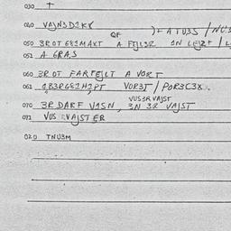 Eastern questionnaire, answ...