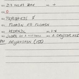 Eastern questionnaire, answ...