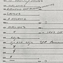 Eastern questionnaire, answ...