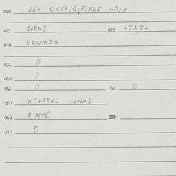 Eastern questionnaire, answ...