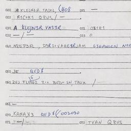 Eastern questionnaire, answ...