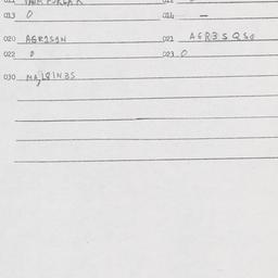 Eastern questionnaire, answ...