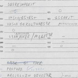 Eastern questionnaire, answ...