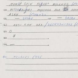 Eastern questionnaire, answ...