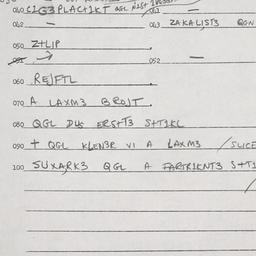 Eastern questionnaire, answ...