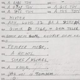 Eastern questionnaire, answ...