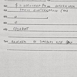 Eastern questionnaire, answ...