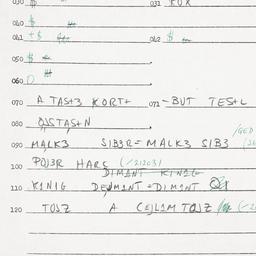 Eastern questionnaire, answ...