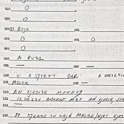 Eastern questionnaire, answ...