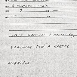 Eastern questionnaire, answ...