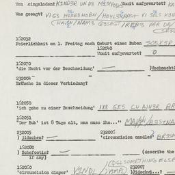Western questionnaire, answ...
