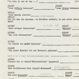 Eastern questionnaire, answ...