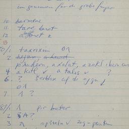 Eastern questionnaire, blue...