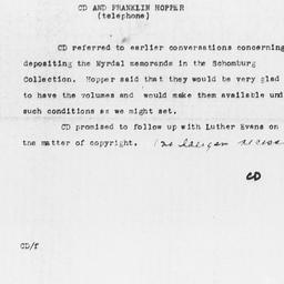 Memorandum from Charles Dol...